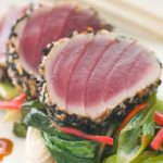 Kortgebakken tonijn met Oosterse invloeden